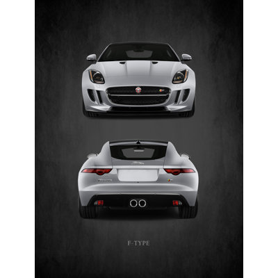 «Jaguar F-Type Front-Back» par Mark Rogan - impression sur toile tendue