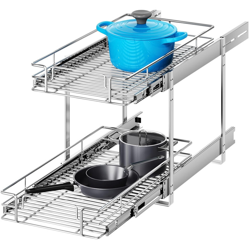 Rangement à 2 niveaux pour armoire coulissante, H 15 po x l 13 po x P 18 po