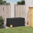 Water Resistant Acacia Poly Rattan Deck Box with Wheels-97884517
