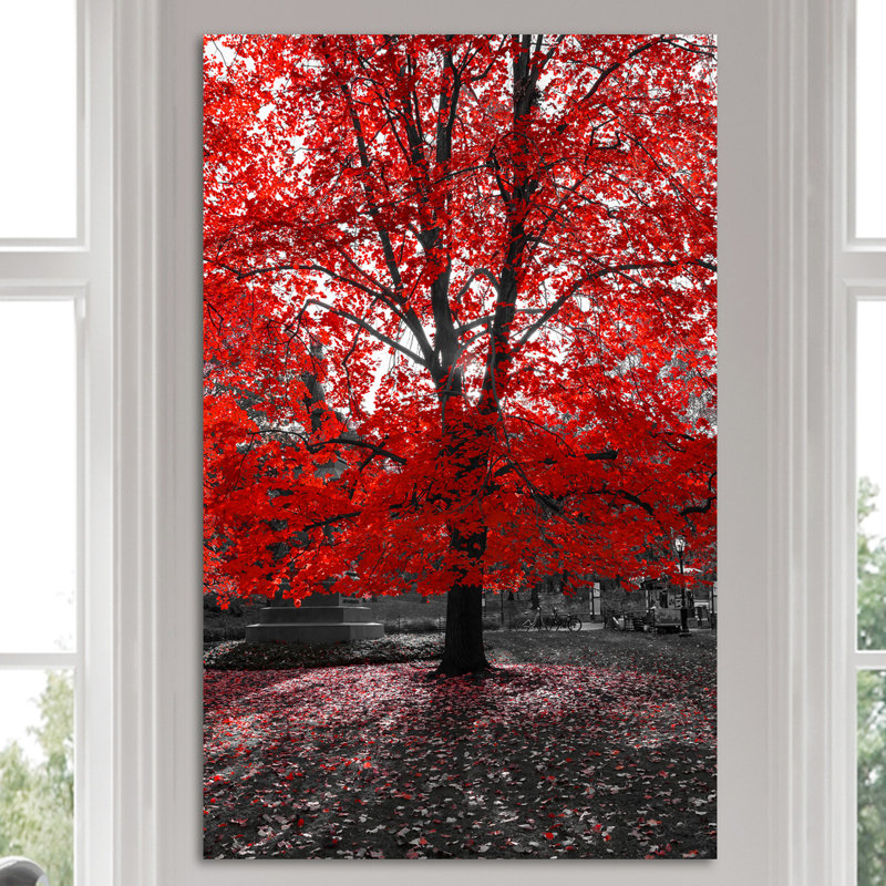 " Red Tree ", 48" H x 28" W x 1.5" D