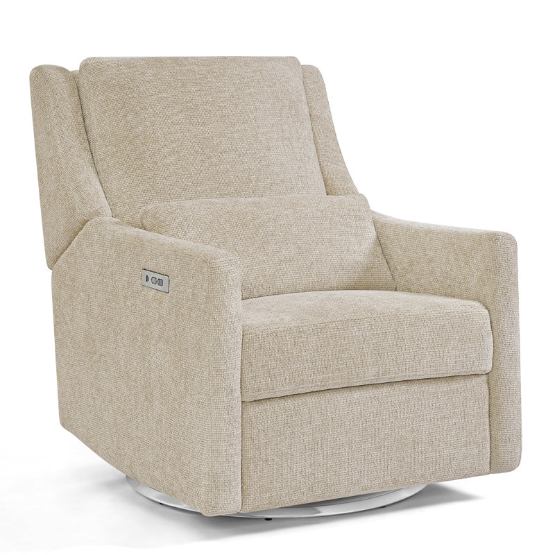 Seoul Power Recliner With USB-C Charging Ports, Nightlight & Lumbar Pillow, Sand, Tan