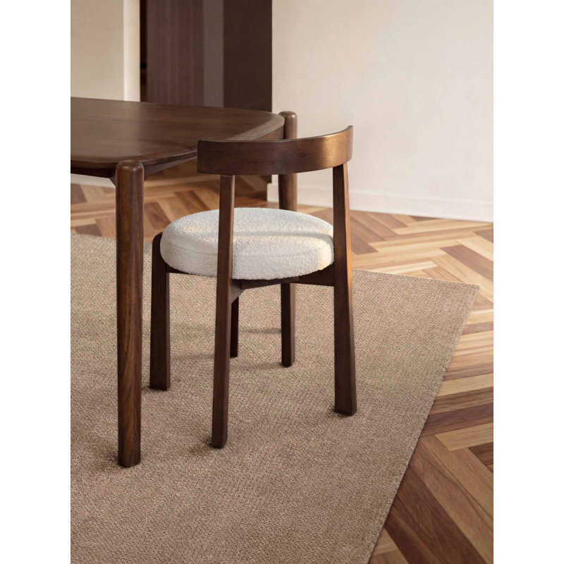 Demarlo Wool Hand Woven Area Rug, Beige, Rectangle 200 x 300 cm