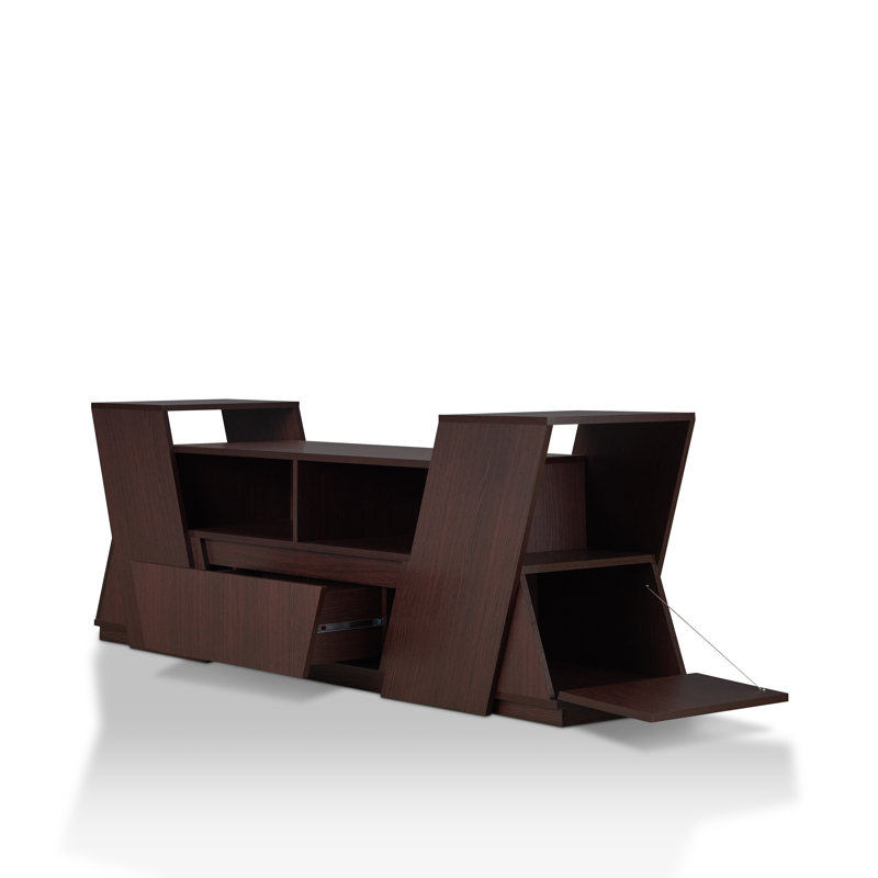 Dustin Unfinished TV Stand for TVs up to 78", Espresso
