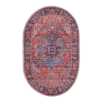 Tapis oriental rouille / bleu Haigh