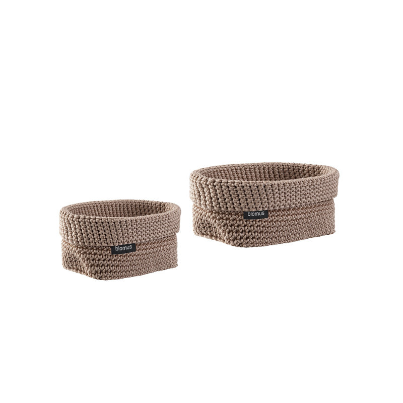 Ensemble de 2 paniers en tissu TELA, Écorce