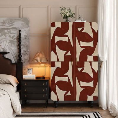 Retro painted  storage wardrobe