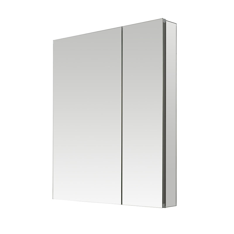 Royale 30'' Silver Aluminum Medicine Cabinet with LED Mirror