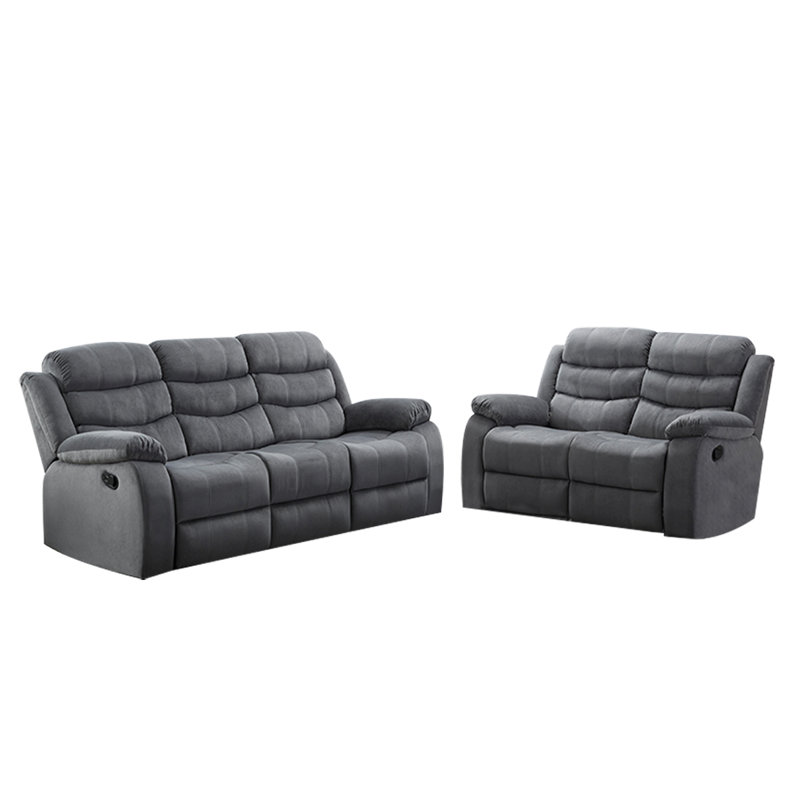 Ensemble de salon inclinable 2 pièces Kingstowne, Gris