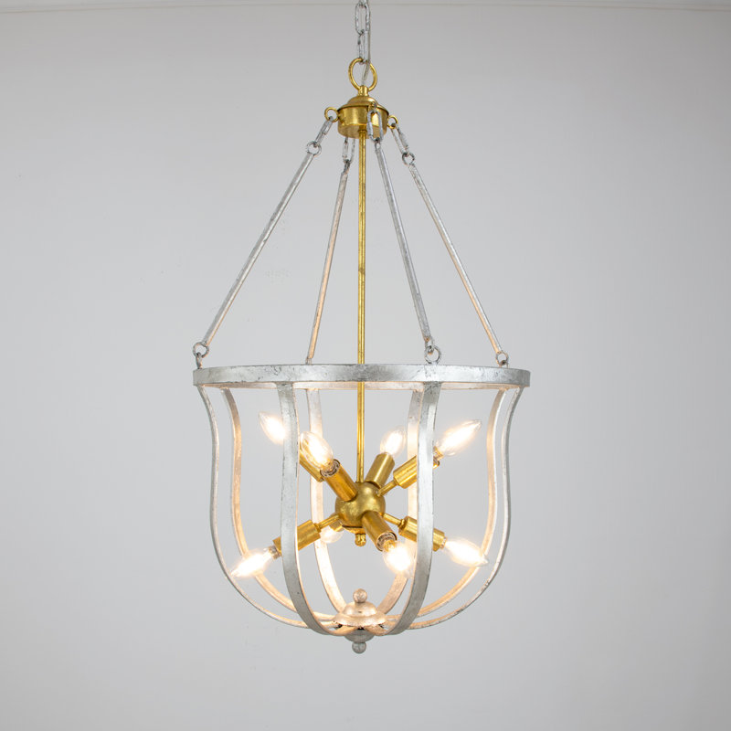 Maxim 8 - Light Chandelier, Silver
