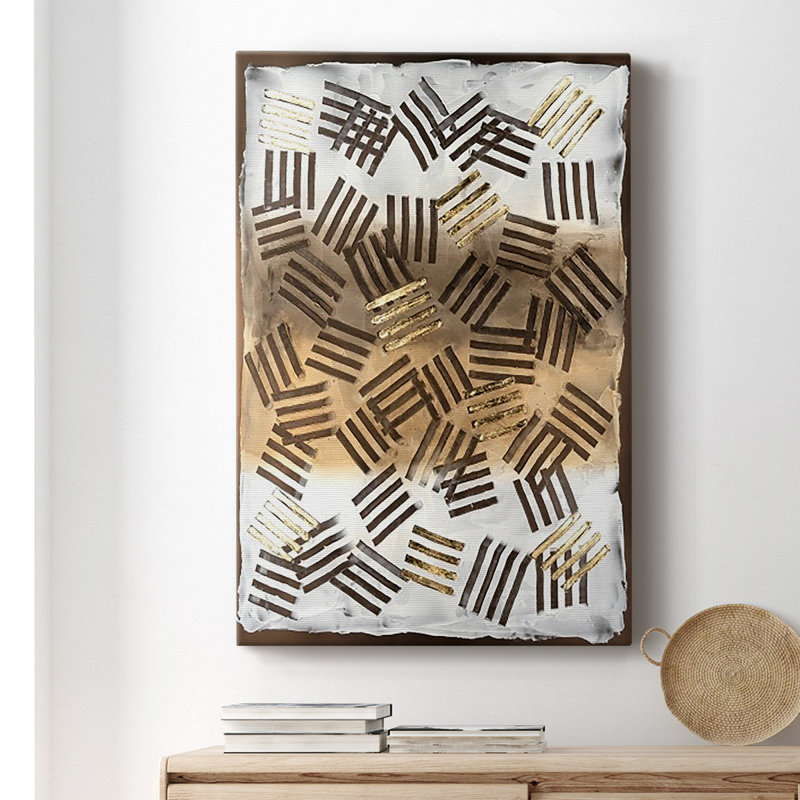Raphia II - reproduction, H 18 po x l 12 po x P 1 po, Toile tendue