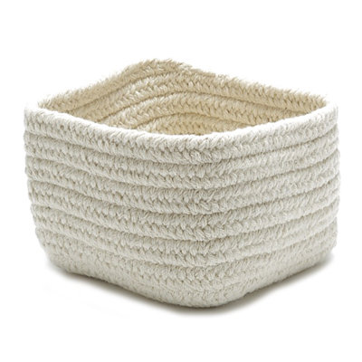 Panier tressé en laine entièrement naturel