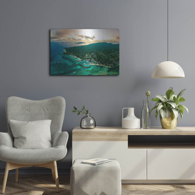 'La Digue 3 Crop', Metal Wall Art