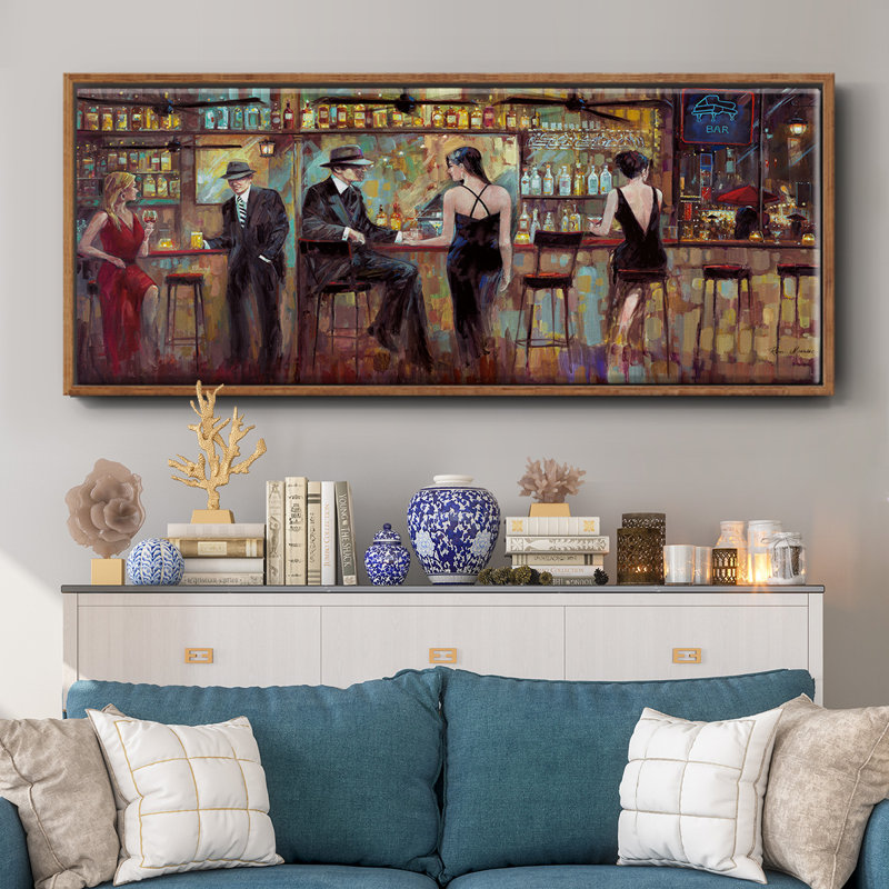 Happy Hour- Framed Canvas