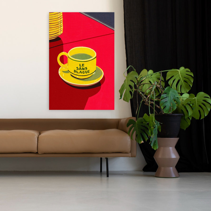Art contemporain rétro, H 48 po x l 32 po