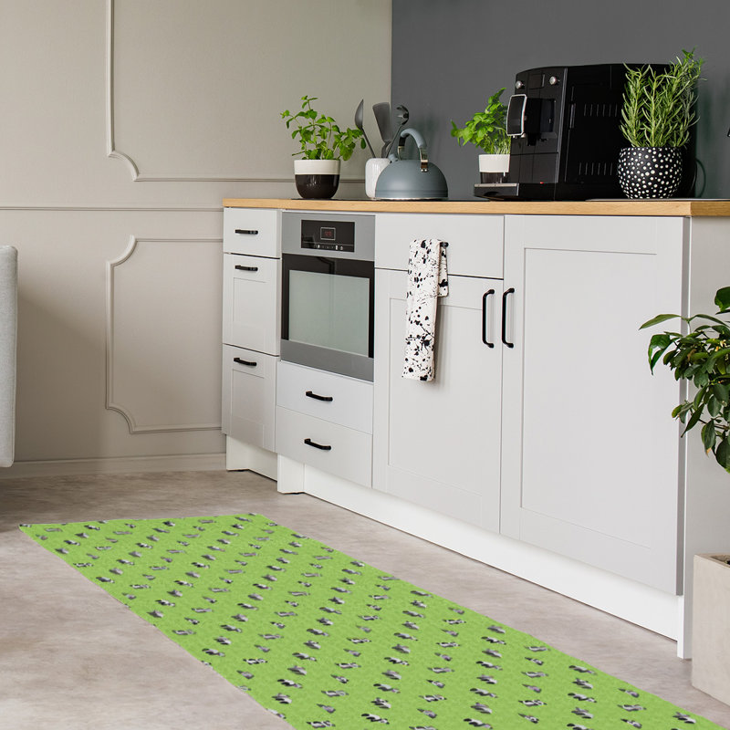 Tapis de salle de panda green, Tapis de couloir 2 pi 6 po x 8 pi
