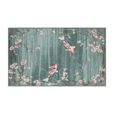 Tapis gris lavable à la machine
