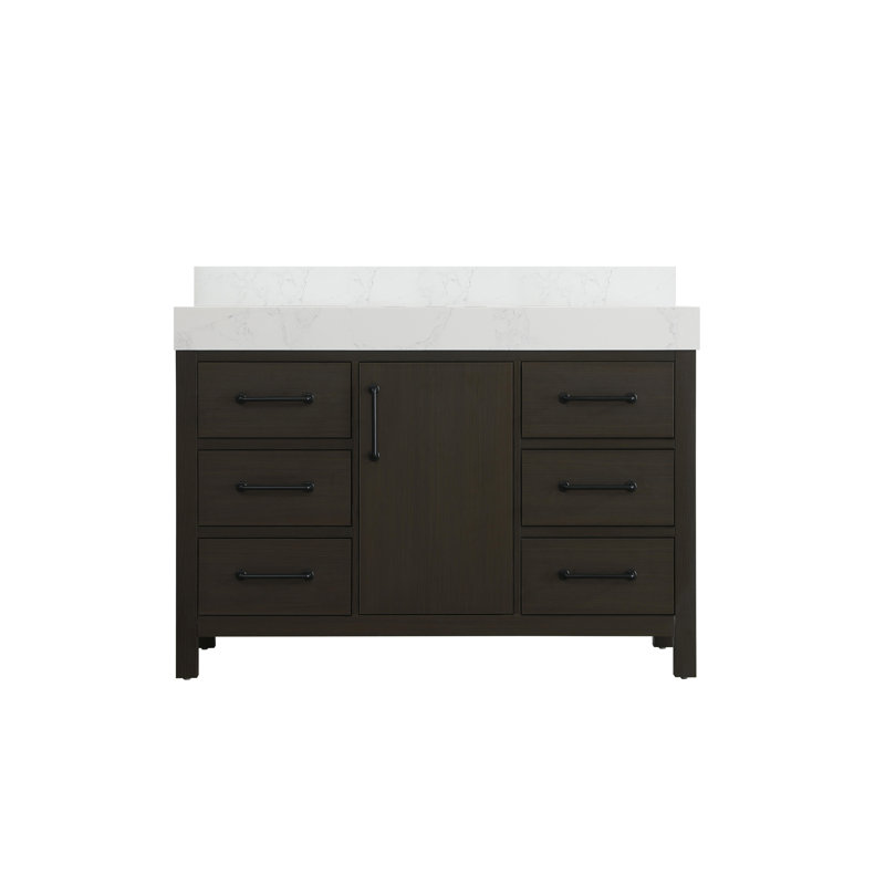 Ensemble de meuble-lavabo simple 48 po_VF60648-BS, Brun moka
