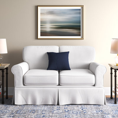 Zanesfield 59.75'' Slipcovered Loveseat