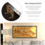 36" x 72" Gold Leaf Dragon In The Sky On 4 Panel Room Divider-629245754