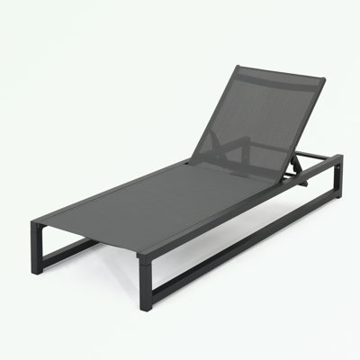 metal frame Chaise Lounge with adjustable back