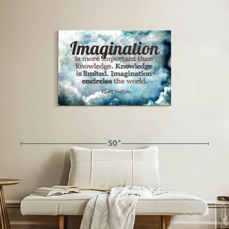 Tergel Albert Einstein's Quote, 24" H x 36" W