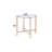 End Table In Clear&Champagne