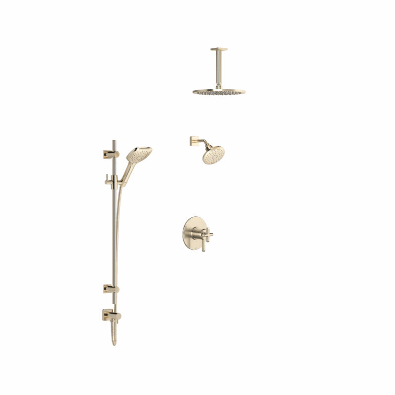Apothecary All-In-One Kit with Rough in-Valve, Satin Nickel