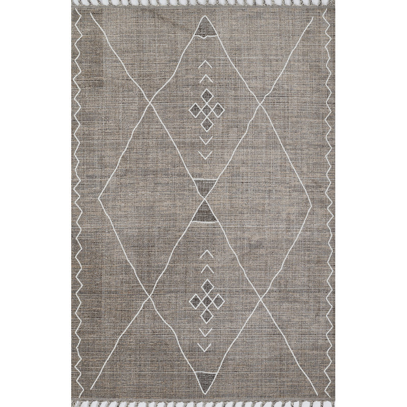 Clary Geometric Indoor Rug, Rectangle 5'3" x 7'6"