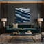 Art mural horizontal sur toile rayée horizontale-732792592