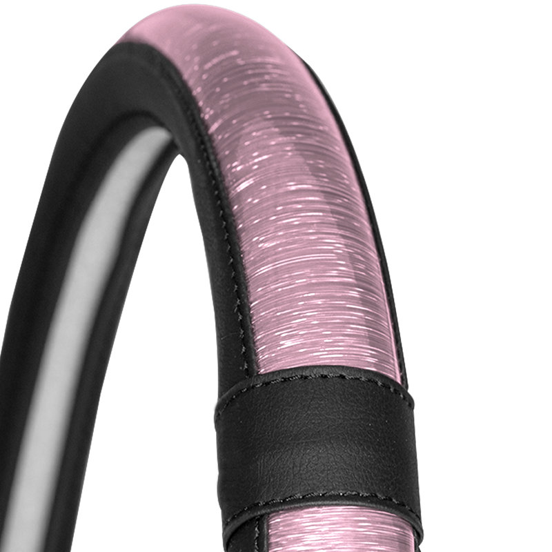 Housse de volant métallique rayée Galaxy13, Rose