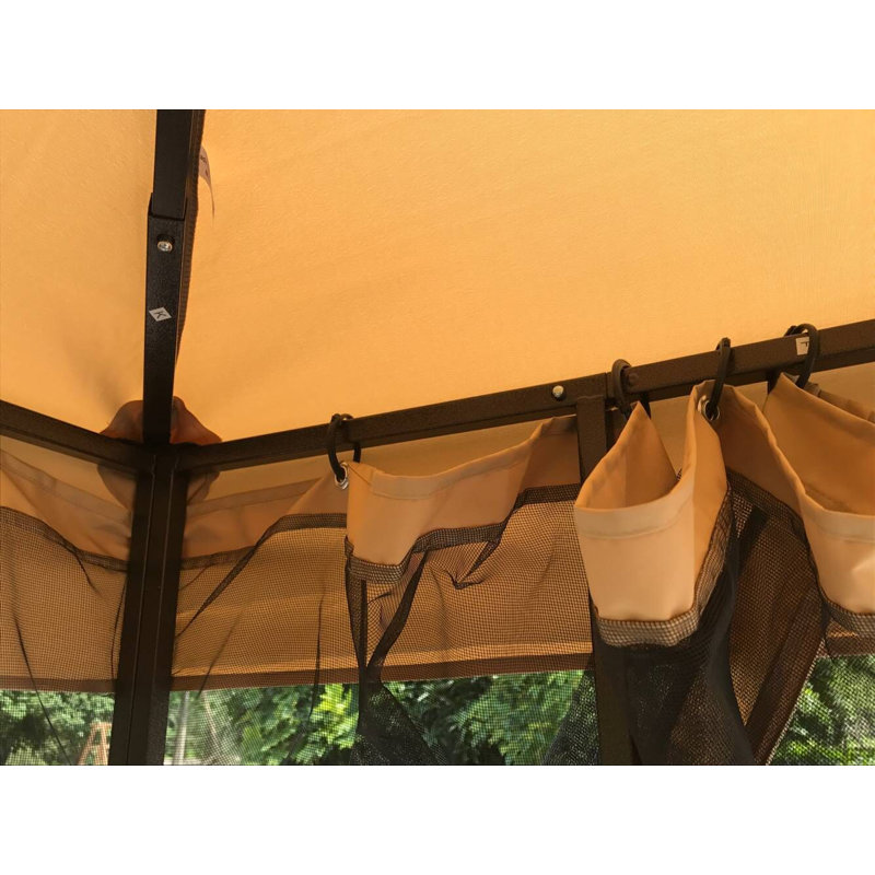Double Roof 10 Ft. W x 10 Ft. D Steel Patio Gazebo
