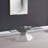 Chavon Glass Top Stainless Steel Coffee Table Chrome