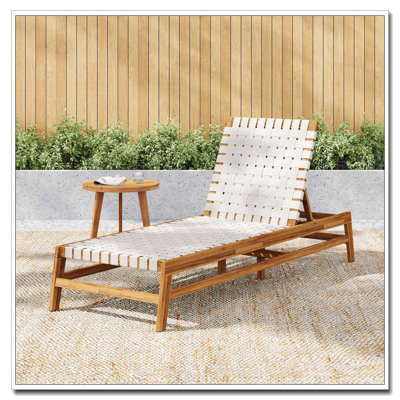 Chaise longue d'extérieur en corde