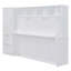 Lit escamotable double avec placard et tiroirs