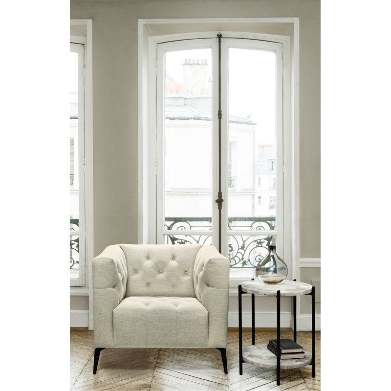 SS Tufted Club Chair