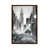 Toile avec cadre en bois brun classique est en rupture de stock