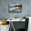Toile épique Graffiti «Rising Tide At Portland Head» par Rick Berk, 18 po x 12 po-708087493