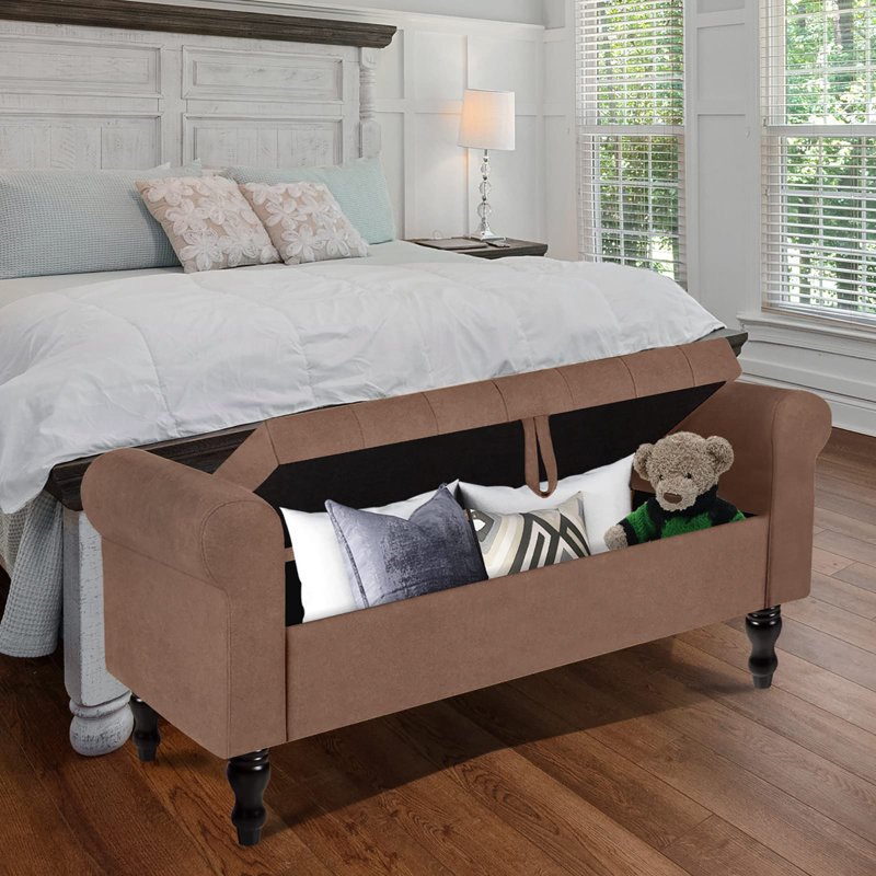 Banc de rangement, Brun