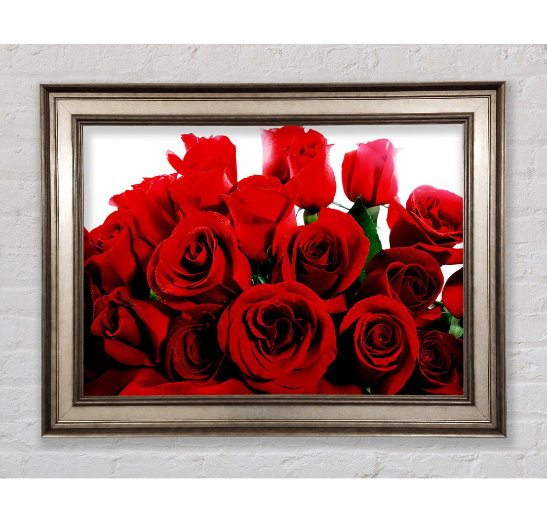 Bouquet of Red Roses - Bilderrahmen Kunstdrucke