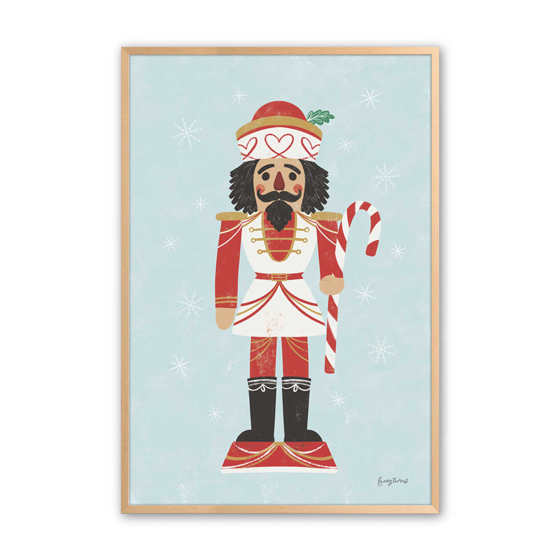 «Holiday Nutcracker III», impression roulée, H 21 po x l 17 po x P 1,25 po, Érable brut encadré
