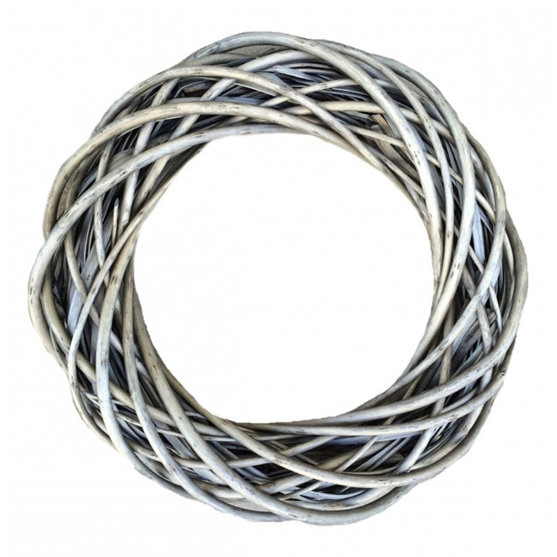 Wicker Ring Shaped Wreath, 7cm H x 40cm W x 40cm D