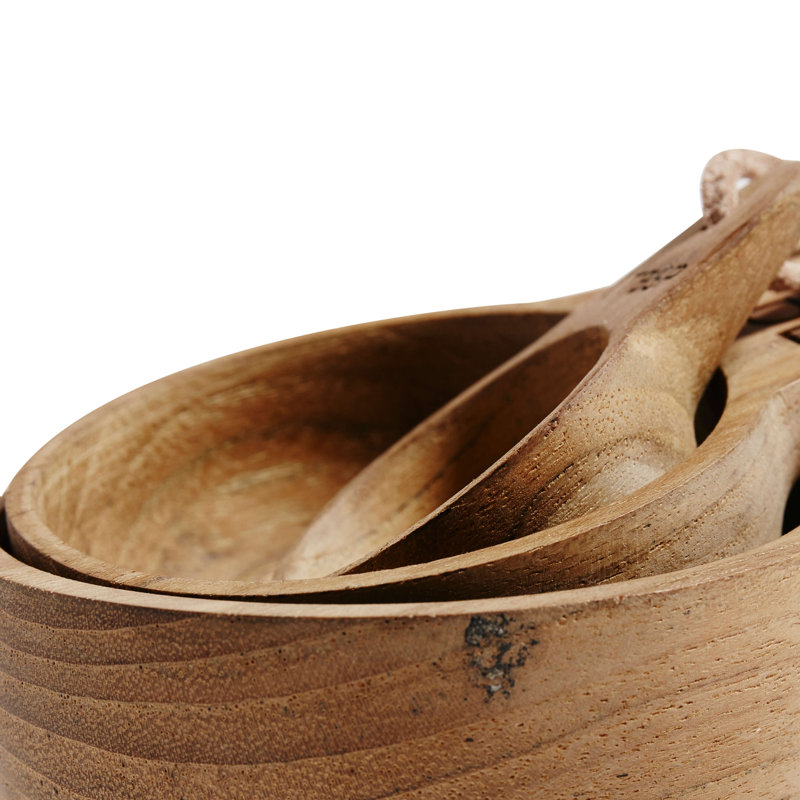 Joss & Main Tula 3 -Piece Wood Measuring Spoon Set