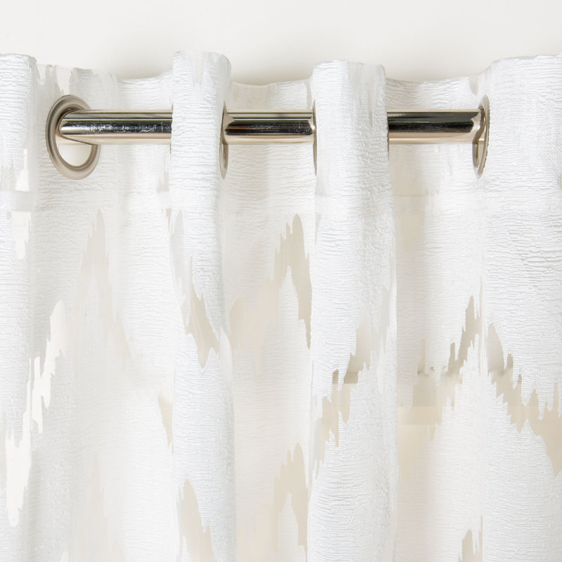 Quenby Sheer Curtain Single Panel, 52" W x 96" L