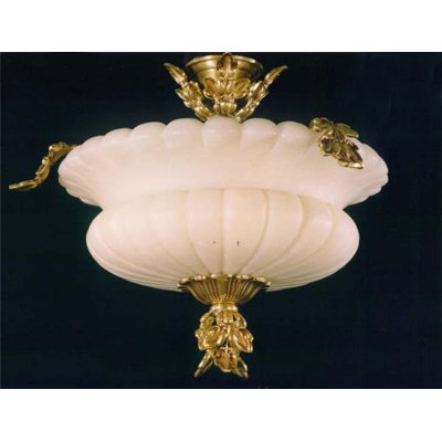 Badillo Glass Semi Flush Mount