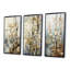 3 pièces sur toile - Sycamore symphonique arbre gris beige-1249119296-1249119307