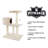 PETMAKER 3-Tier Cat Condo Scratching Tower - Beige