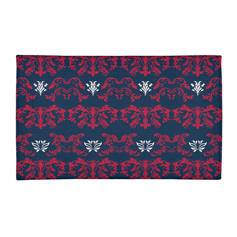 Damask Indoor Rug, Rectangle 2' x 3'