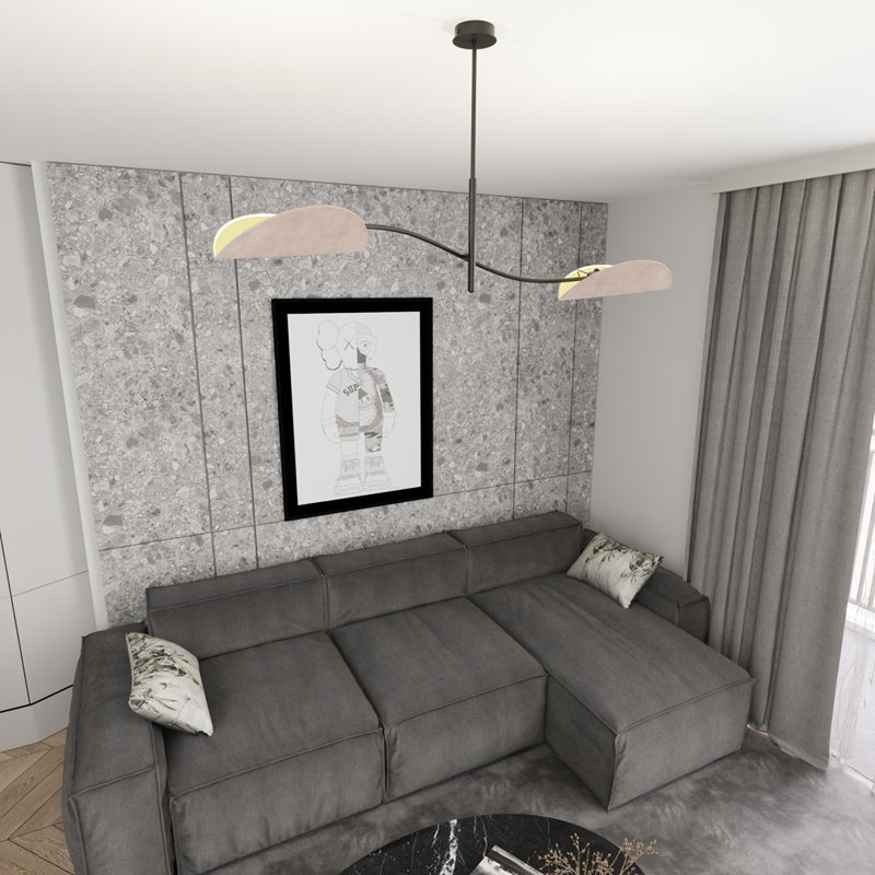 LOTUS BL, 2, 54cm H x 105cm W x 18cm D, Grey