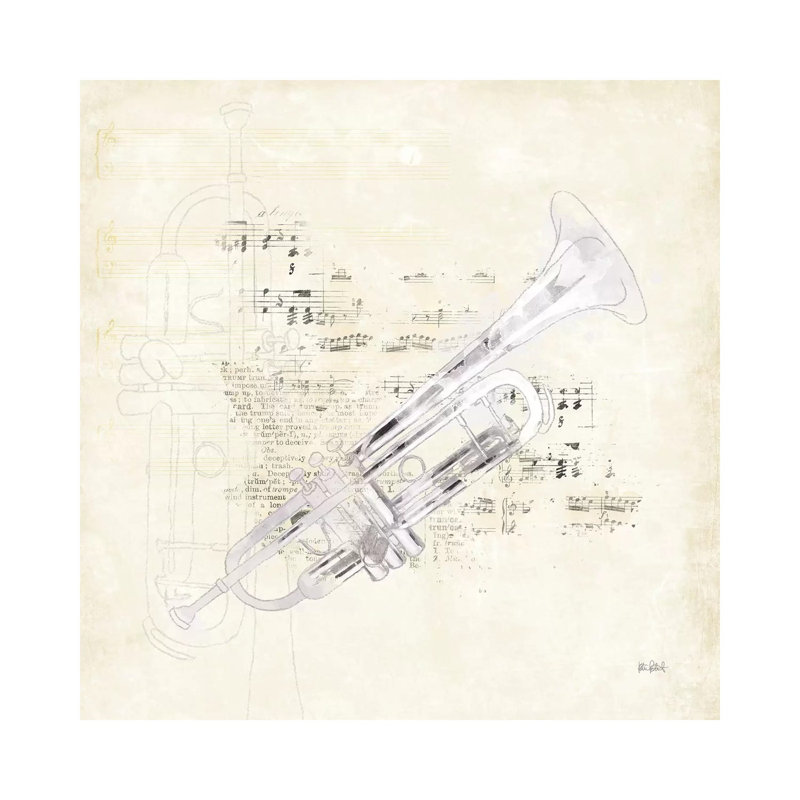 Musical Gift VI by Katie Pertiet - Print on Canvas, 66.04cm H x 66.04cm W x 3.81cm D, Wrapped Canvas