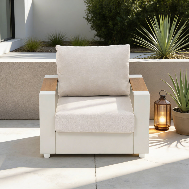 Fauteuil de patio avec coussins